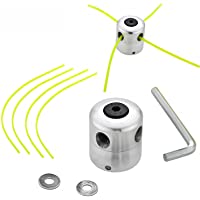 Los mejores  - SWAWIS Aluminio Cabezal Desbrozadora Universal Cabezal Hilo Aluminio Cortacésped Duradero para Desbrozadora de Césped (1…